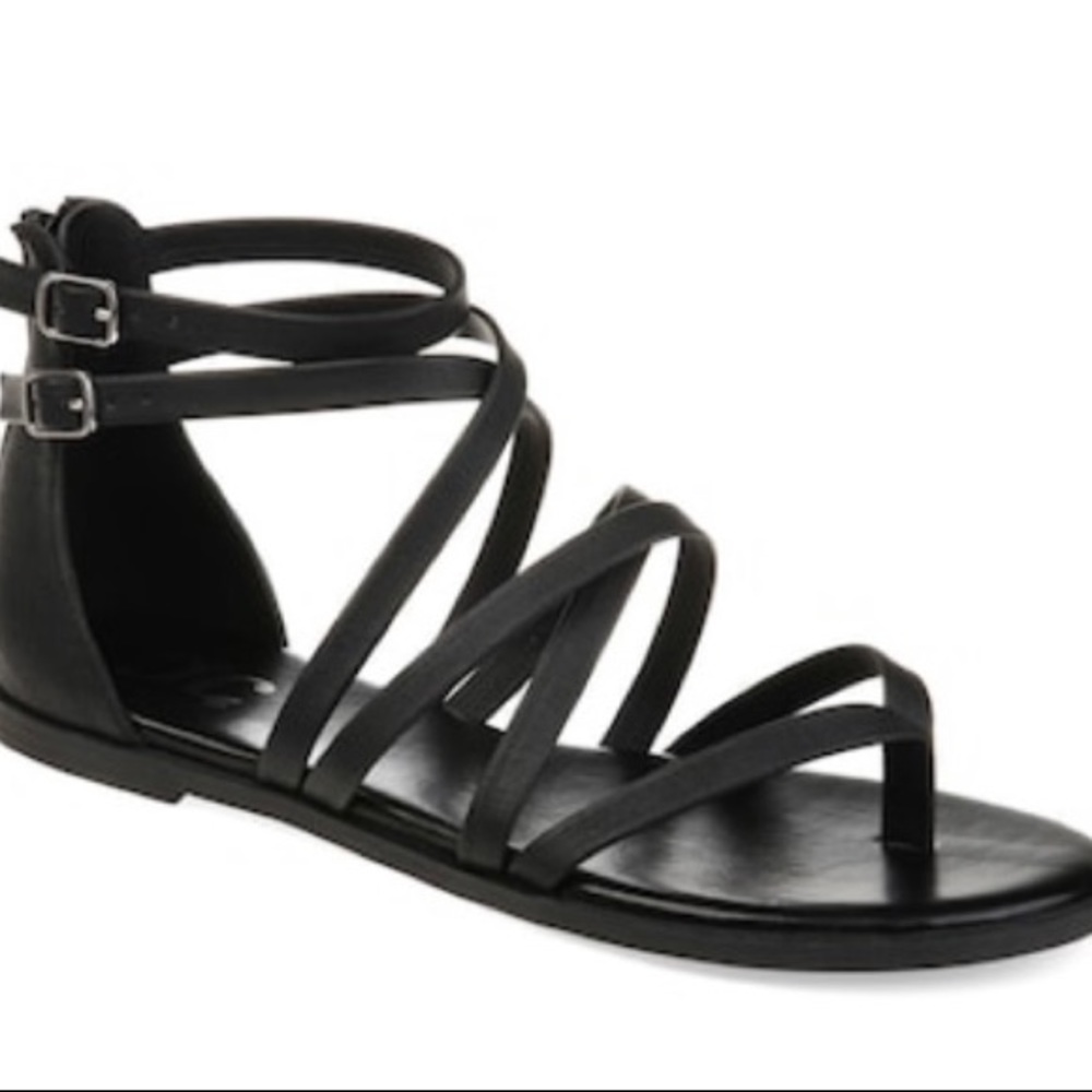 Size 9W strappy sandals